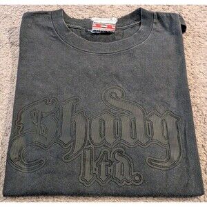 Vintage Y2K Shady LTD EMINEM Blackout Logo T-Shirt Men's Medium